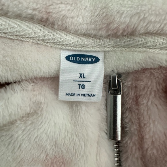 Old Navy Pink tie dye pullover half zip fluffy cozy sweater SZ XL - Picture 6 of 6